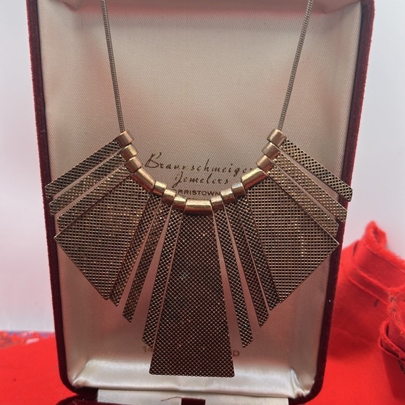 Statement Chainmail w/ Faceted Glass Beads & Geometric Reversible Bib Necklaces - Picture 6 of 9